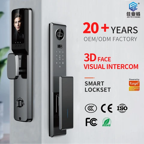 Buy Factory 3d Face Recognition Smart Door Lock With Camera Wifi ...