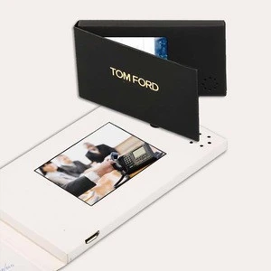 Factory Custom  LCD video invitation card greeting  electronic card video book