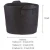 Import Factory direct sale handmade black felt round plant growing bag from China
