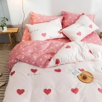 Factory direct wholesale 100% cotton fashion beautiful Bedsheet Bedding Set Duvet Cover Quilt Blanket