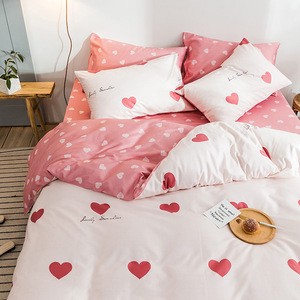Factory direct wholesale 100% cotton fashion beautiful Bedsheet Bedding Set Duvet Cover Quilt Blanket