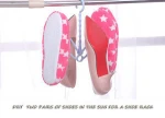 Factory directly selling multi-functional Adjustable Sneakers Windproof Hotel Stand Shoe rack hangers