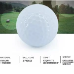 Factory OEM Promotion Printing White Custom Golf Balls Sport 2 Layer Practice Golf Ball