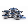 factory price 12pcs happy baron stainless steel cookware set