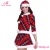 Import Factory price chic red short sleeve women sexy adult Christmas costume from China
