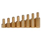 Factory price wholesale hex copper standoff male-female  spacer copper brass pillar