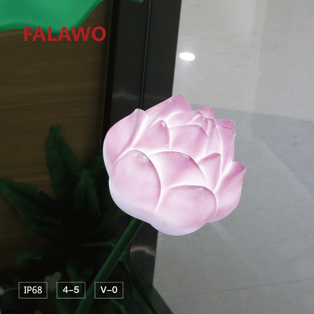 Falawo ip68 waterproof led lotus landscape light