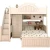 Import Fashion and simple solid wood childrens bunk bed space-saving childrens bed with wardrobe from China