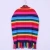 Import Fashion Multi Color Tiger Jacquard Ladies Wool Poncho Knitting Sweater With Tassel from China