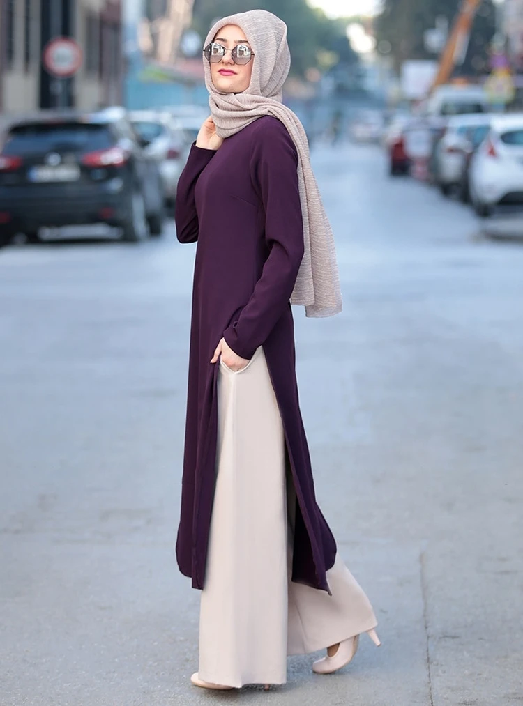Fashion New Muslim Dress Islamic Clothing Middle Eastern Clothing Two-piece Muslim Dresses Long Sleeves Abaya Dress