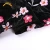 Import Fashion Textile Black Dress Polyester Velvet Satin Flower Print Embroidered Silk Fabric from China