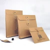 fashion Wholesale Kraft Paper String Tie Closure reusable photo delivery CD Envelope With String