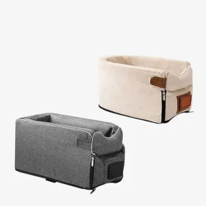 Fashionable car pet beds dog car back seat booster high dog car booster seat armrest dog seat