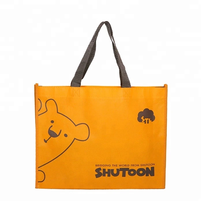 Fashional style OEM custom printing durable non-woven shopping tote bag for supermarket
