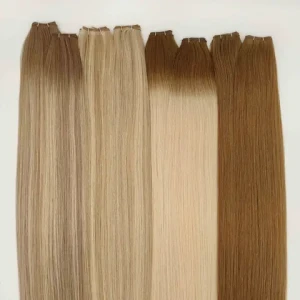 Fasimei High Quality Raw Cuticle Aligned Hair Products Genius Weft Hair Extensions Russian Hair