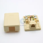 Fast Production telephone Single Port RJ11 RJ12 Surface Box