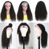 FH 100% remy human hair headband wigs raw curly headband virgin curly wig human curly hair wig