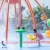 Import fiber glass splash pad equipment water park frog water sprinkler in outdoor public playgroud from China