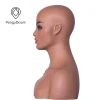 fiberglass mannequin head with shoulders and big breast half body for wig   display