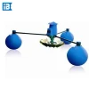 Fish pond aquaculture equipment solar powered paddle wheel aerator