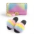 Import Fluffy Fur Slides Matching Jelly Purses Set, Rainbow And Solid Color Jelly Bags Slippers Shoes For Women Ladies Kids from China