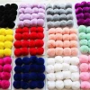 Fluffy Rabbit fur ball accessories wholesale real fur pompoms for hats Key Chain Handbag Charm Accessories