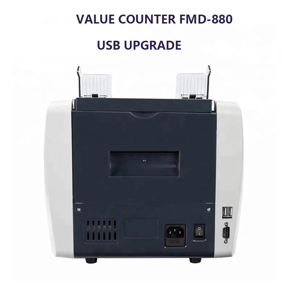 FMD-880 USD EUR GBP MYR MMK IDR mix value counting machine bill value counter