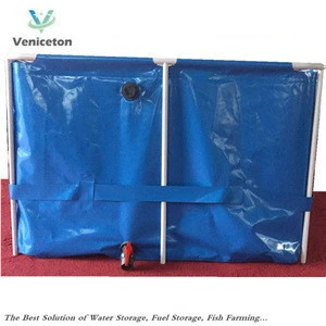 foldable  5000 Liters fish tank aquaculture fish farming cages aquaculture equipment to Malaysia