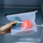Food Grade Leakproof Snack Reusable Silicone Food Storage bag