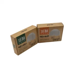 Food Grade Take out Boxes Brown Pizza Box Disposable Folding Fast Food Box