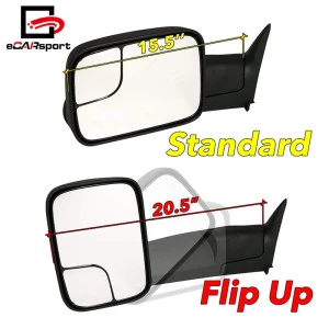 For Dodge Ram 1500 2500 3500 Accessories Extendable Manual Car Side View Tow Towing Mirror