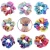 Import For Women Girls Ladies Shinny Laser Elastic Ponytail Holder Satin scrunchy Hair Band from China