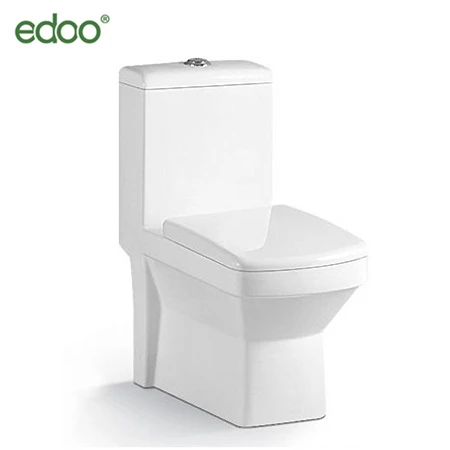 Foshan EDOO Sanitary ware bathroom siphon flushing one piece toilet