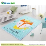 Fox printed baby non-toxic cotton crawl carpet / play mat