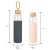 Import free sample silicone sleeve crystal glass drinking water bottle from China