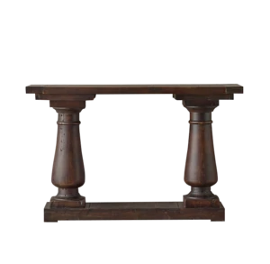 French style balustrade wood handcrafted console table