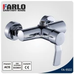 FUAO New european wall mounted bath shower faucet