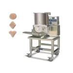 Full automatic halal hamburger patty meat frying production line