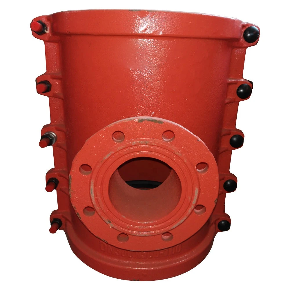 Full Encirclement Ductile Iron Tapping Saddle Clamp for Ductile Iron Pipe