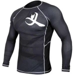 Full Long Sleeve Compression, MMA, BJJ, No-Gi, Cross Training Lycra Rash Guard