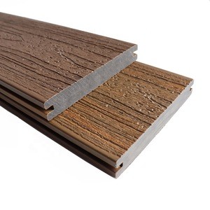 Fungal and rot resistant barefoot friendly co-extruded patio wpc timber