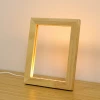 Funny Custom Electric Wooden Led USB 3D Effect Photo Frame, 3D Photo Frame With Led Light