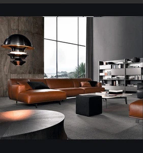 Furniture living room sectional  home interior corner leather sofa lifestyle living furniture wooden sofa set images sofa