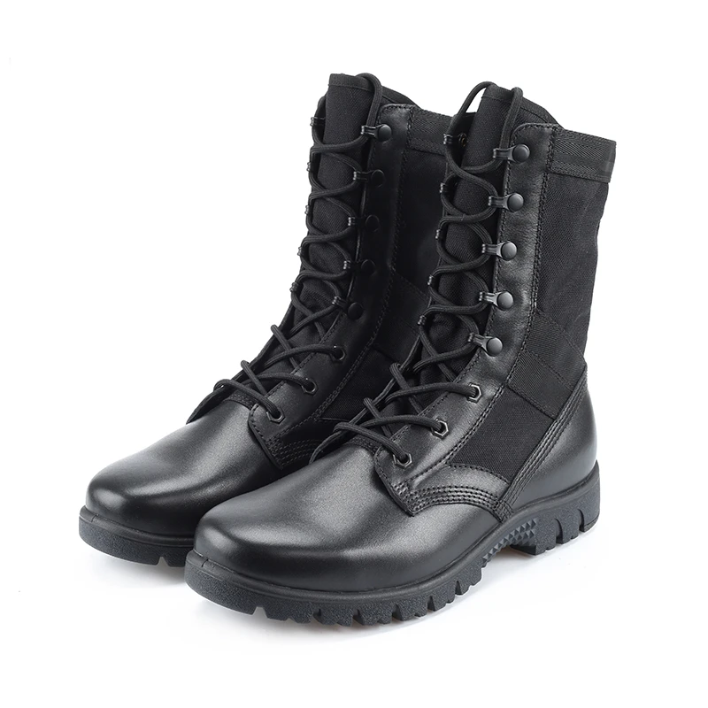 Genuine Full Grain Leather Safety Shoes Boots Manufacturer Construction Work Boots Made In China Guangzhou Supply
