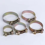 German style  adjustable semi-steel worm gear hose clamp Pipe clamps