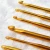 Import Gold Aluminum Twin Crochet Hook needle with 2 Crochet head in 1 from China