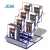 Import gold book magazine rack retail greeting gift card display rack shelf from China