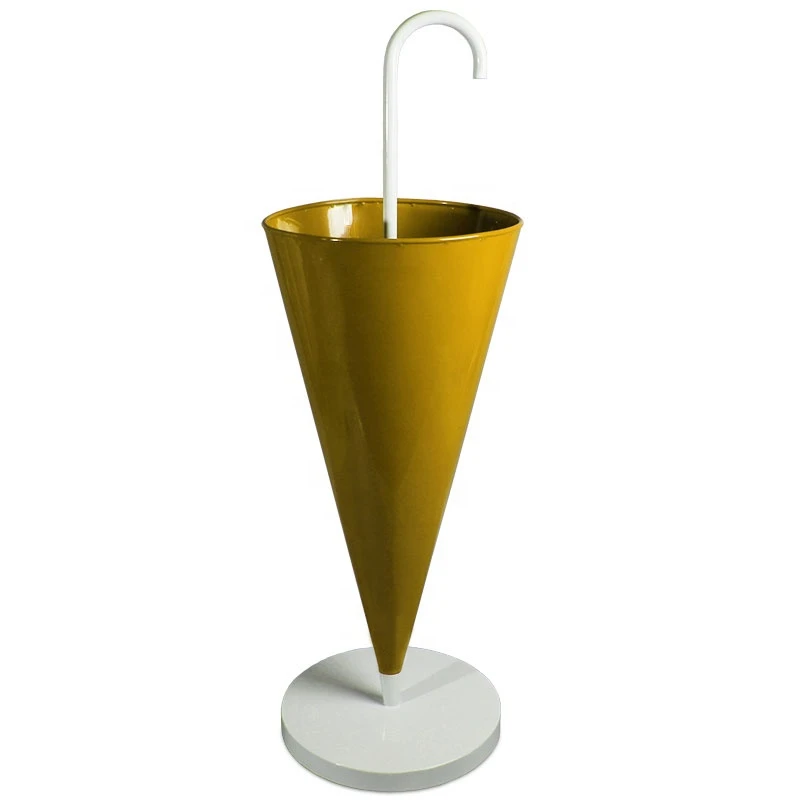 Gold Umbrella Shape Indoor Floor Free Entryway Umbrella Holder with Stand