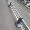 Good quality powder coated galvanized temporary movable safety sidewalk fence for road Insulation transporstion security
