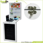 Goodlife wooden kids furniture wall mount cabinet kids writing desk with blackboard